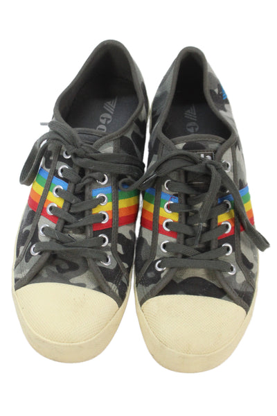 Gola Womens Canvas Camouflage Rainbow Sneakers Multi-color Size 9