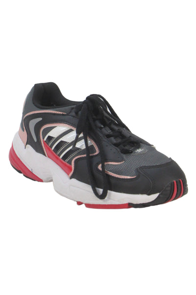 Adidas Originals Falcon 2000 Womens Casual Sneakers Black Pink White Size 9
