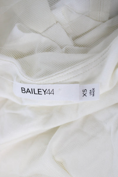 Bailey 44 Womens Basic Off Shoulder Blouse White Sleeveless Size XS