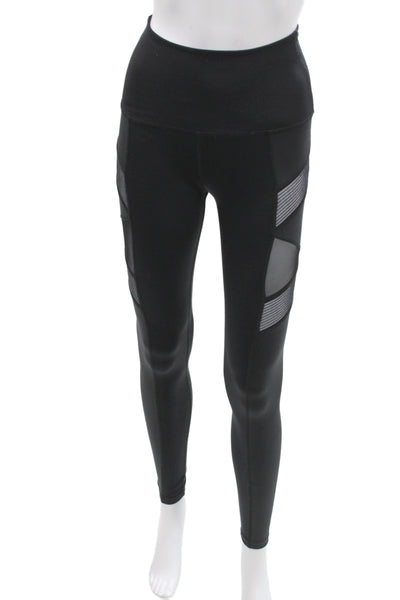 Koral Women Ankle Leggings Black Athleisure 85% Nylon Pull On Size S
