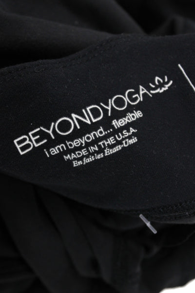 Beyond Yoga Womens Black Ankle Leggings Supplex Geometric Athleisure Size XS