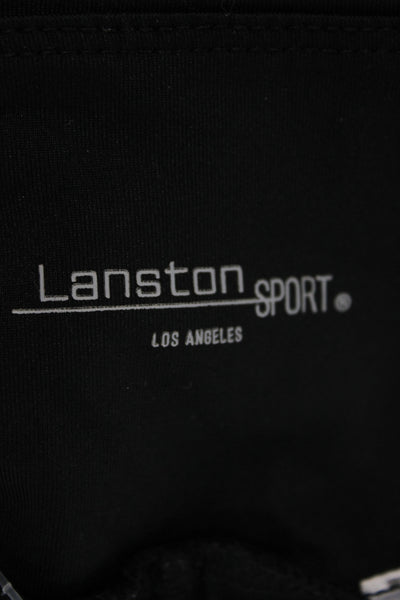 Lanston Sport Women Ankle Leggings Black Athleisure 88% Nylon Size XS