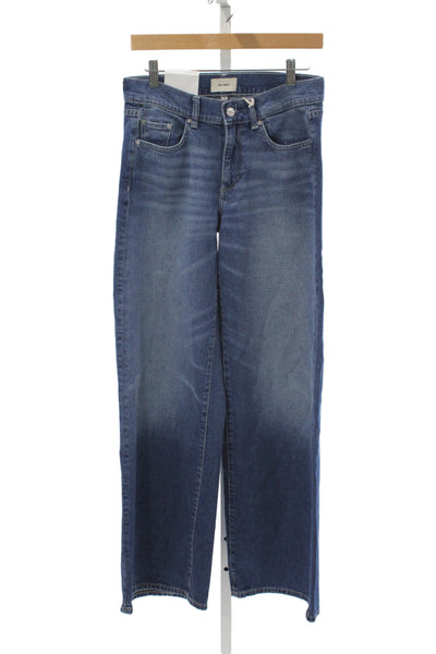 DL1961 Women Wide Leg Blue Jeans Mid Rise Cotton Size 25