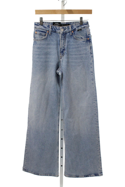 Mavi Womens Wide Leg High Rise Blue Jeans Cotton Size 24