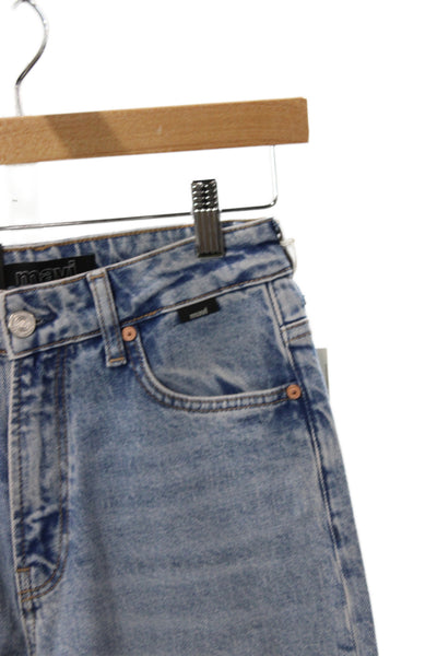 Mavi Womens Wide Leg High Rise Blue Jeans Cotton Size 24