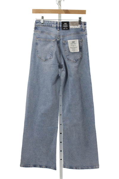 Mavi Womens Wide Leg High Rise Blue Jeans Cotton Size 24