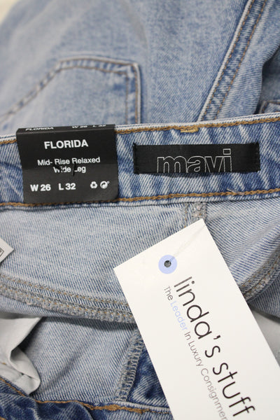 Mavi Women Wide Leg Jeans Blue Size 26