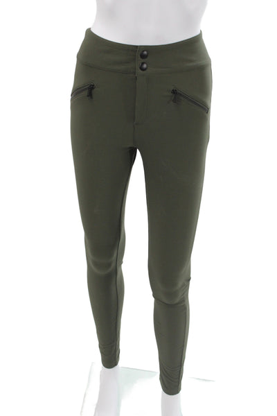 Alp N Rock Womens Ankle Pants Green Nylon Outdoor Button Size XS