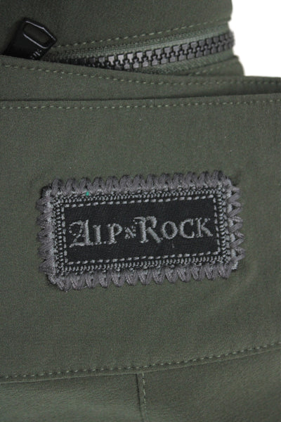 Alp N Rock Womens Ankle Pants Green Nylon Outdoor Button Size XS