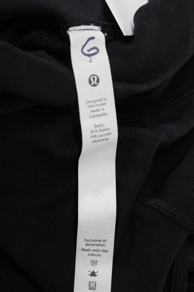 Lululemon Women Ankle Leggings Black Athleisure Size 2