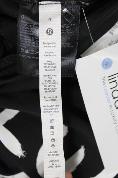 Lululemon Women Ankle Black Leggings Size 0