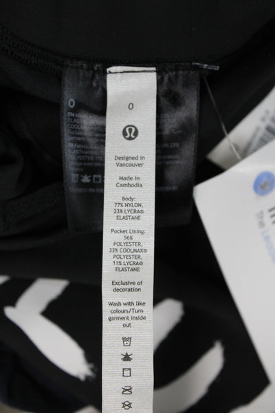 Lululemon Women Ankle Black Leggings Size 0