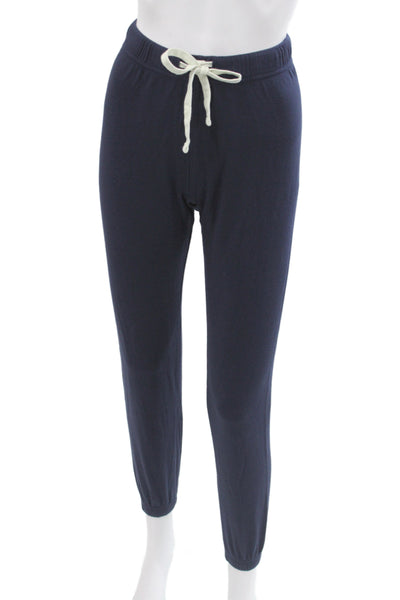 Splits59 Womens Blue Cotton Jogger Drawstring Casual Solid Fall Size XS