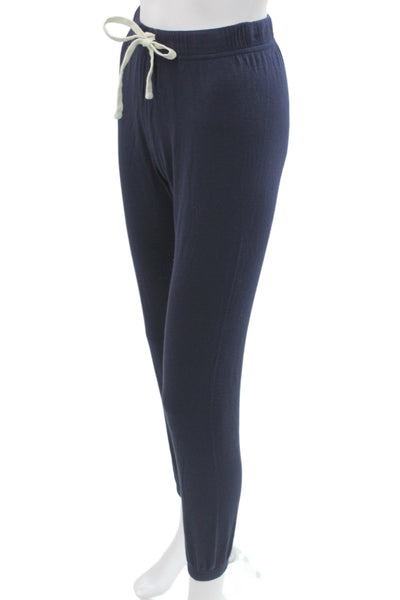 Splits59 Womens Blue Cotton Jogger Drawstring Casual Solid Fall Size XS