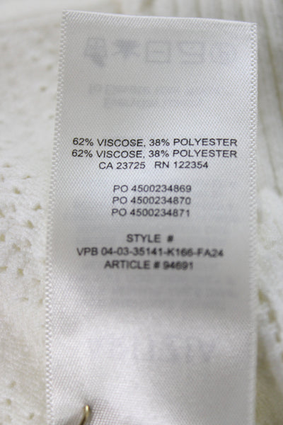 Wilfred Womens White V-Neck Spaghetti Strap Camisole Viscose Size 2XS