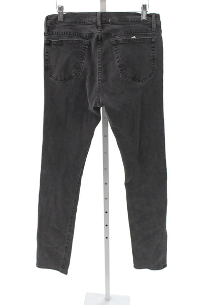Frame Mens Skinny Gray Cotton Jeans Button Fly 30in Inseam Size 32