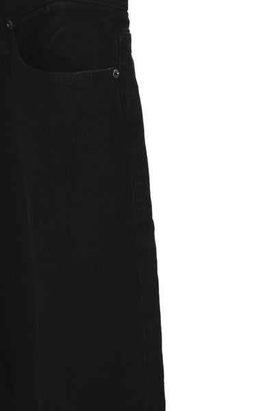 Frame Mens Straight Black Cotton Blend Jeans Button Size 32
