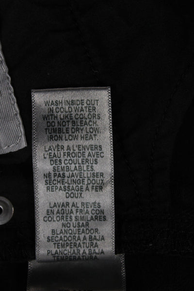 Frame Mens Straight Black Cotton Blend Jeans Button Size 32