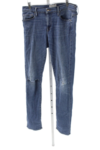 Frame Womens Skinny Blue Jeans Cotton Blend Size 32