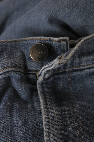 Frame Womens Skinny Blue Jeans Cotton Blend Size 32