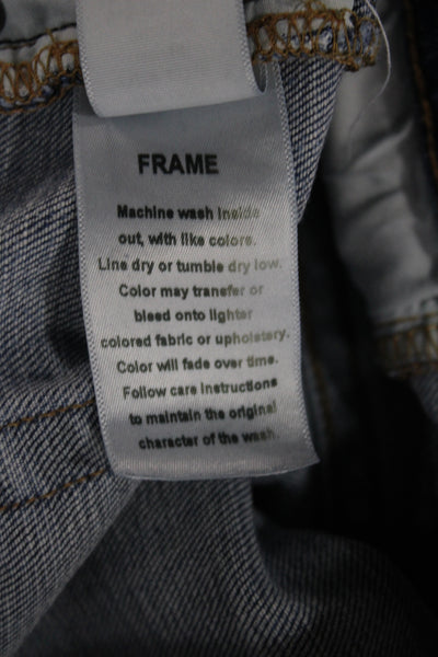 Frame Womens Skinny Blue Jeans Cotton Blend Size 32