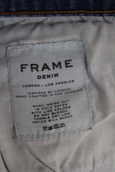 Frame Womens Skinny Blue Jeans Cotton Blend Size 32