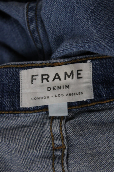 Frame Womens Skinny Blue Jeans Cotton Blend Size 32