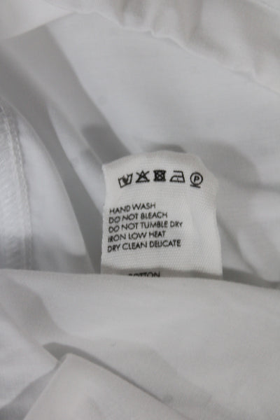 Jacquemus Mens Basic White T-Shirt Graphic Crew Neck 100% Cotton Size M