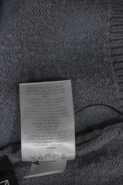 Tibi Women Pullover Turtleneck Gray Long Sleeve Size 2XS