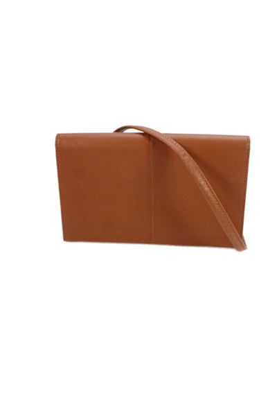 Hobo Womens Leather Essential Wallet Crossbody Shoulder Handbag Brown