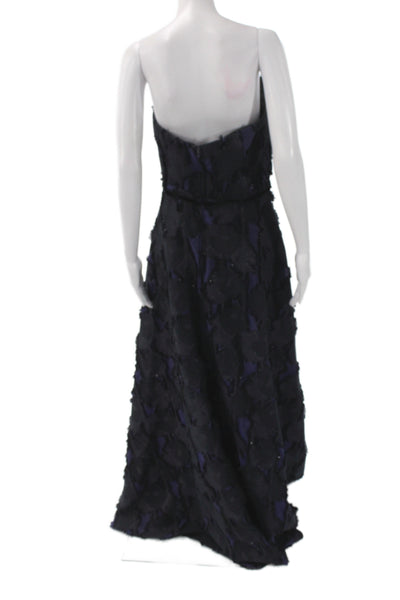 Badgley Mischka Women A-Line Long Black Sweetheart Sleeveless Dress Size 12