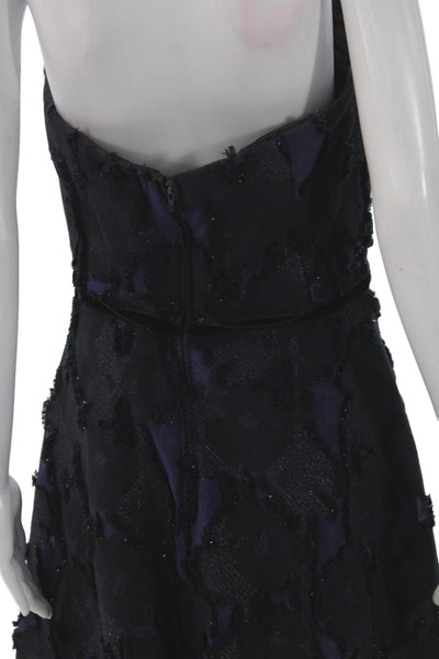 Badgley Mischka Women A-Line Long Black Sweetheart Sleeveless Dress Size 12