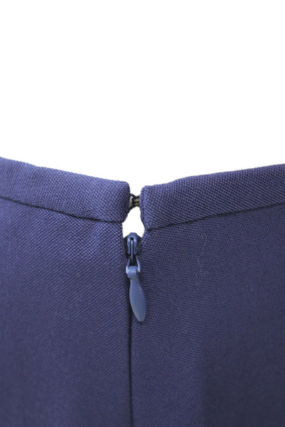 Armani Collezioni Womens Wool Blend Pant Suit Navy Blue Size 4 6