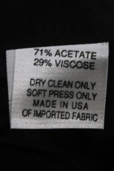 Tamotsu Womens Rayon Button Up Blazer Black Size P
