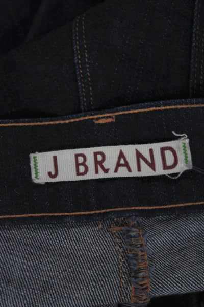 J Brand Women Flared Jeans Blue Mid Rise Cotton Size 27