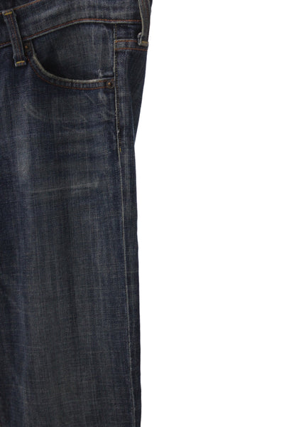 Citizens of Humanity Womens Straight Jeans Blue Mid Rise Cotton Size 29