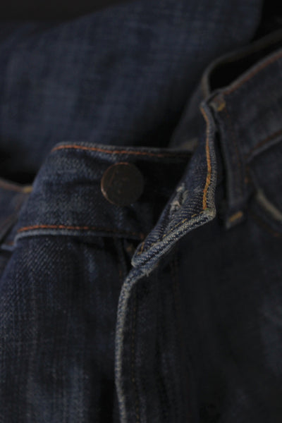 Citizens of Humanity Womens Straight Jeans Blue Mid Rise Cotton Size 29