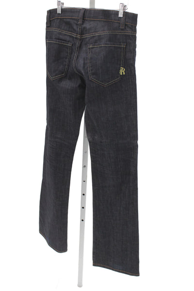 Rich & Skinny Men Straight Jeans Blue Cotton Button Fly Size 30