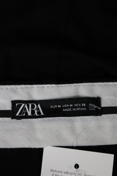 Zara Women Dress Pants Black Button Size M