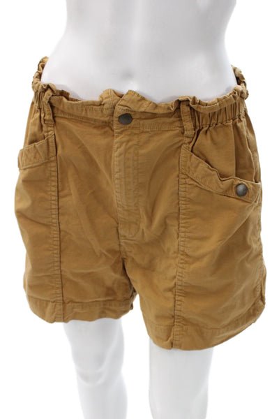 Madewell Women Paperbag Shorts Brown Size M