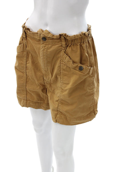 Madewell Women Paperbag Shorts Brown Size M