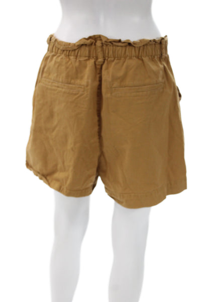 Madewell Women Paperbag Shorts Brown Size M