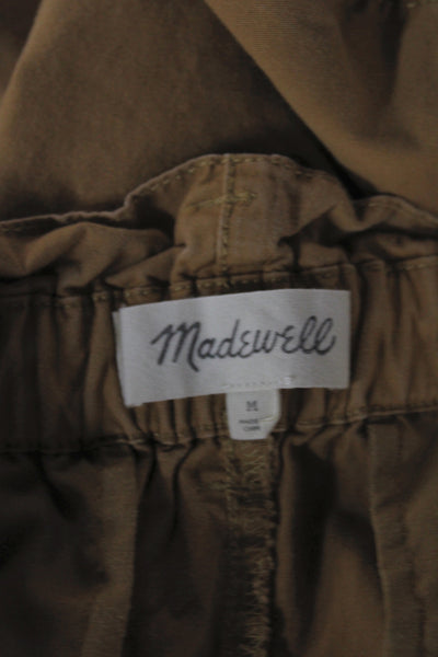 Madewell Women Paperbag Shorts Brown Size M