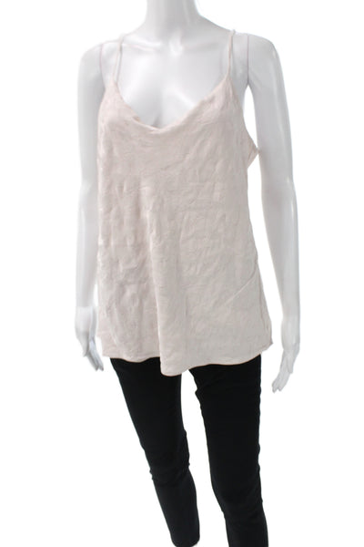 Club Monaco Womens Beige Cowl Neck Camisole 100% Viscose Sleeveless Size L