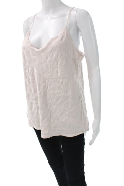 Club Monaco Womens Beige Cowl Neck Camisole 100% Viscose Sleeveless Size L