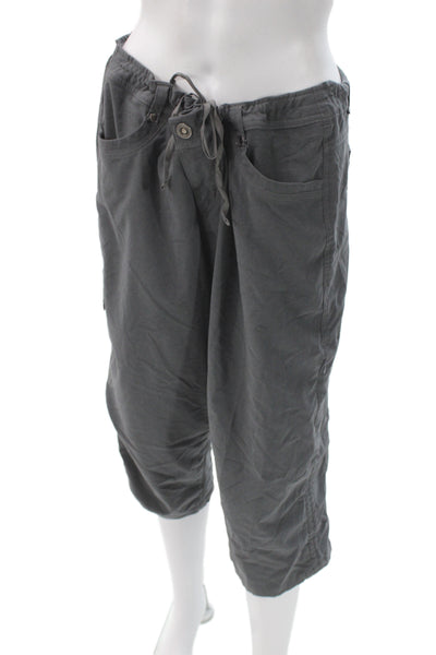 Kuhl Women Gray Capri Pants Button Closure Inseam 23in Size 16