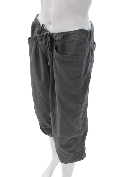 Kuhl Women Gray Capri Pants Button Closure Inseam 23in Size 16