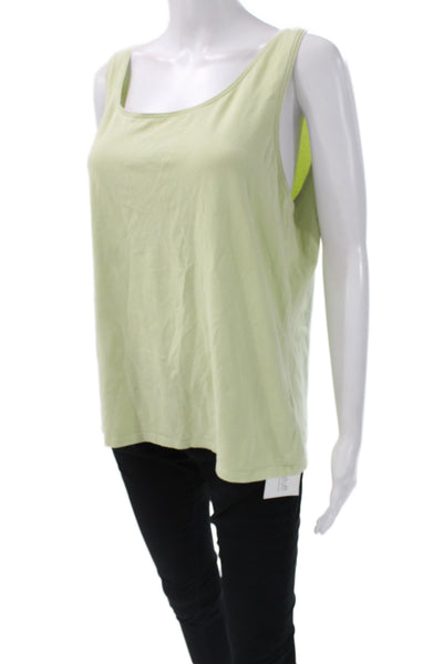 Eileen Fisher Women Basic Sleeveless Scoop Neck Organic Cotton Tank Size XL