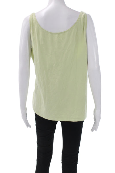 Eileen Fisher Women Basic Sleeveless Scoop Neck Organic Cotton Tank Size XL