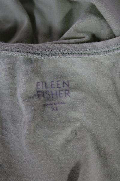 Eileen Fisher Women Basic Sleeveless Scoop Neck Organic Cotton Tank Size XL